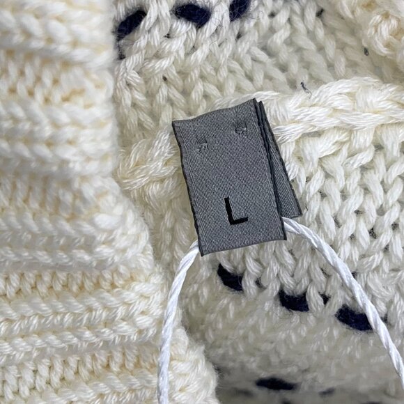 Dior Multicolored Striped Cotton Round-Neck Long-Sleeved Knitted Sweater L - Picture 2 of 8